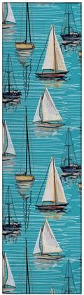 Dalyn Indoor Outdoor Harbor Ha8 Sky Washable 2'3" X 7'6" Runner Rug Ha8Sk2X8