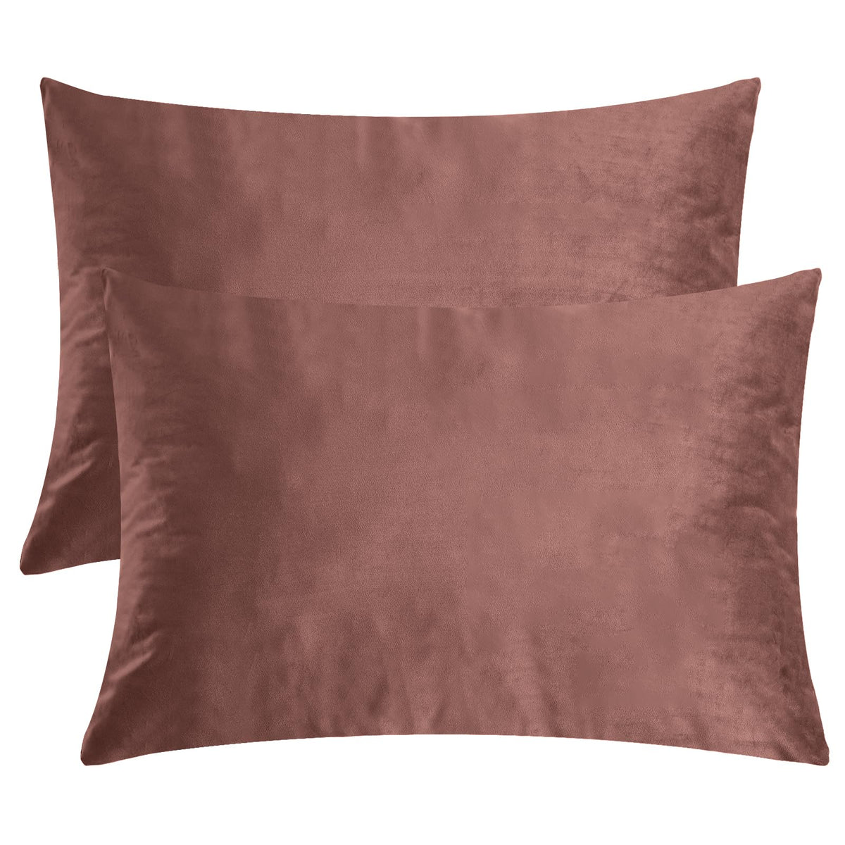 Stangh Wild Rose Pink Soft Velvet Pillowcase Bed Pillow Cover For Hair And Skin, Queen Size 20 X 30 Inches Pillow Cases Set Of 2