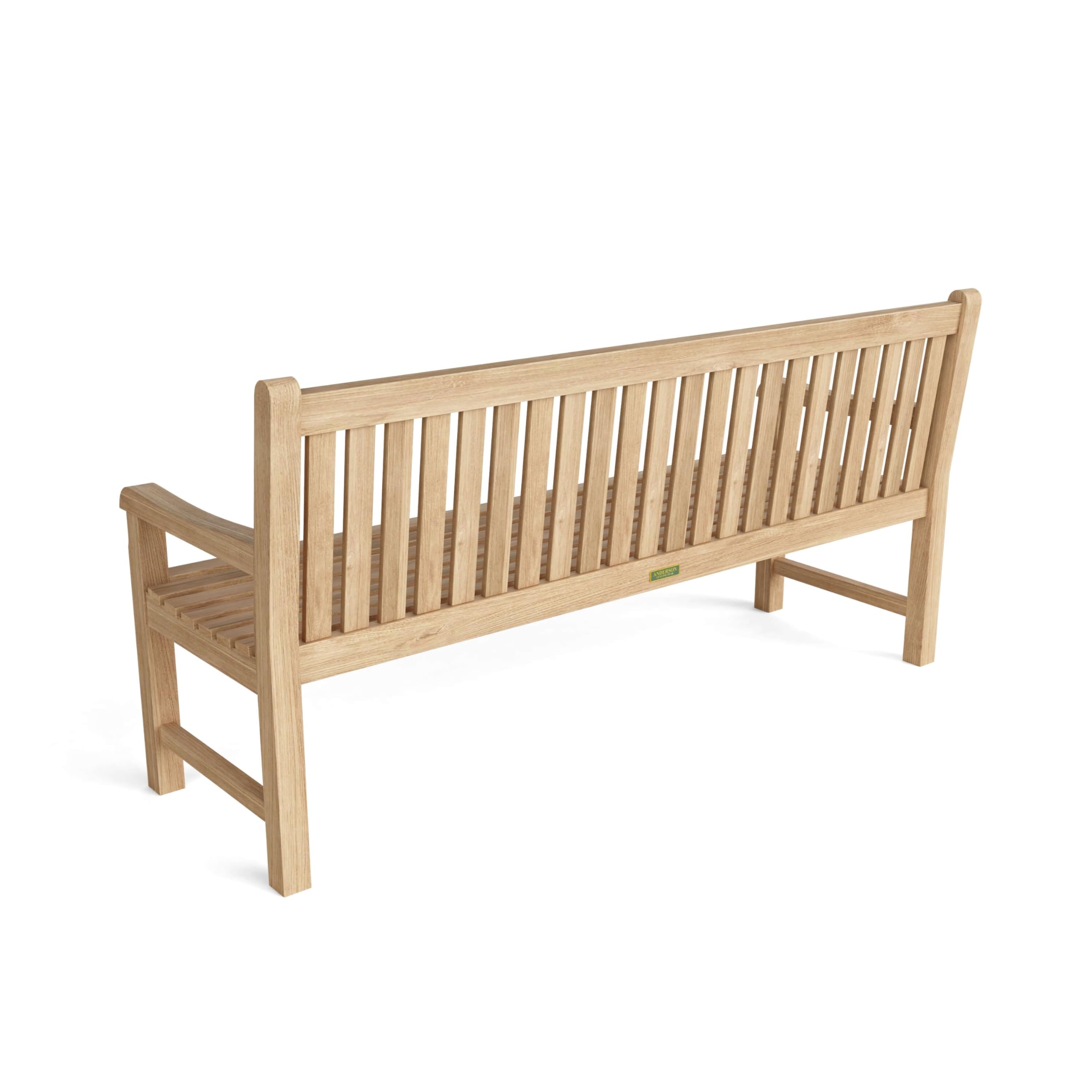 Anderson Teak Classic 4-Seater Teak Outdoor Bench, 71x25x35, Natural