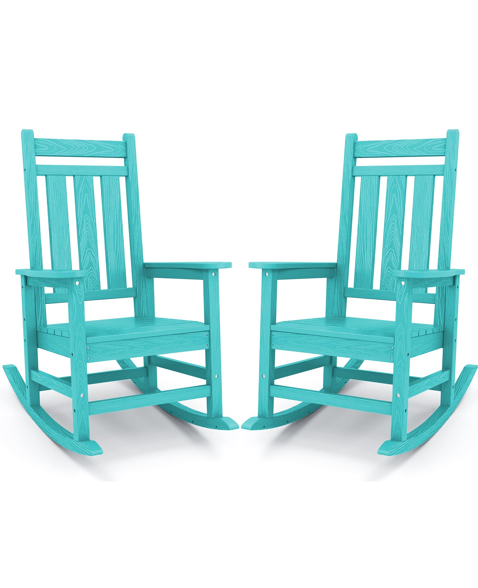 Kingyes Outdoor Patio Rocking Chair Set Of 2, Aruba