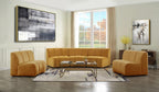 Acme Furniture Velvet Modular Chair with Tufting, Yellow