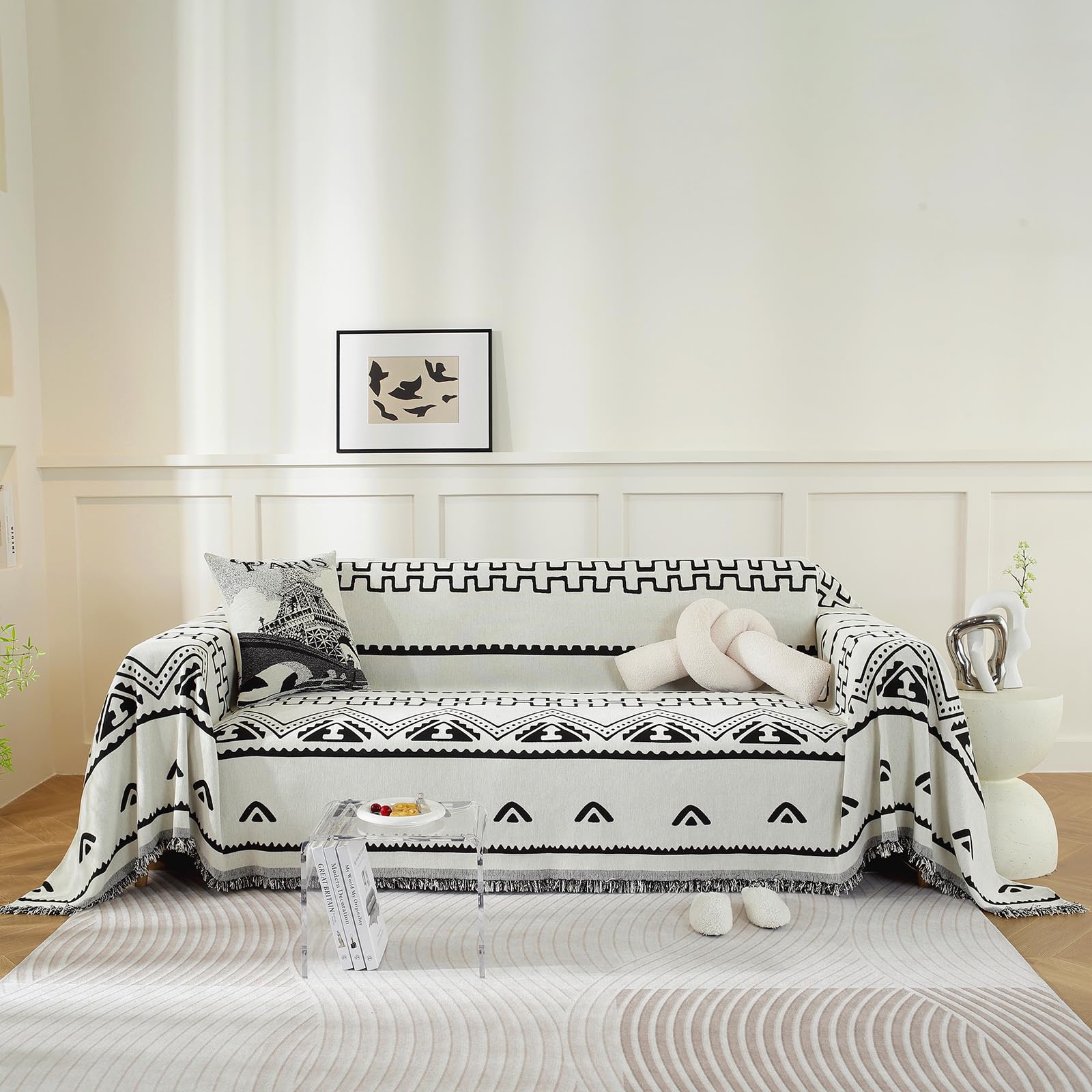 Roomlife Couch Cover Blanket Loveseat Sofa Cover 2 Seat Sofa Slipcover Washable Chenille Sectional Couch Covers For 3 Cushion Co