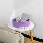 Cubesland Baby Girls Organizer Storage Basket Cubes Bins For Nursery,Small Purple Basket Organizing Cute Baskets Dog Toy Basket,