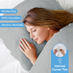 Ienjoy Home Hotel Collection Soft Brushed Microfiber Duvet Cover Set, King, Lgray (Bll-Duvet -King-Lgray)