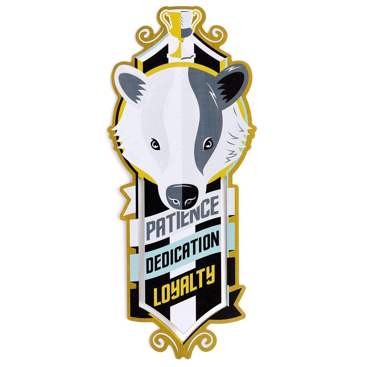 Harry Potter Stainless Steel Hufflepuff Bookmark