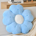 Flower Shaped Pillow, Cute Decorative Throw Pillow With Soft Artificial Rabbit Fur For Couch Bed Chair Floor, Flower Pillows Sea