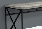 Monarch Specialties I 7451 Computer Desk, Home Office, Laptop, Work, Metal, Laminate, Grey, Black, Contemporary, Modern