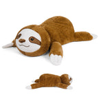 JellyMallow 5 lbs, 27 inches Sloth Weighted Stuffed Animals, Cuddly Weighted Sloth Plush Pillow Giant Plushie Ideal Gift for Adu