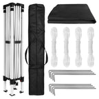 Flash Furniture Harris 10'X10' Black Outdoor Pop Up Event Slanted Leg Canopy Tent With Carry Bag