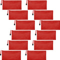 Jovitec 12 Pieces Zipper Pencil Pouch Pencil Bags Waterproof Bag For Cosmetic Makeup Office Supplies And Travel Accessories