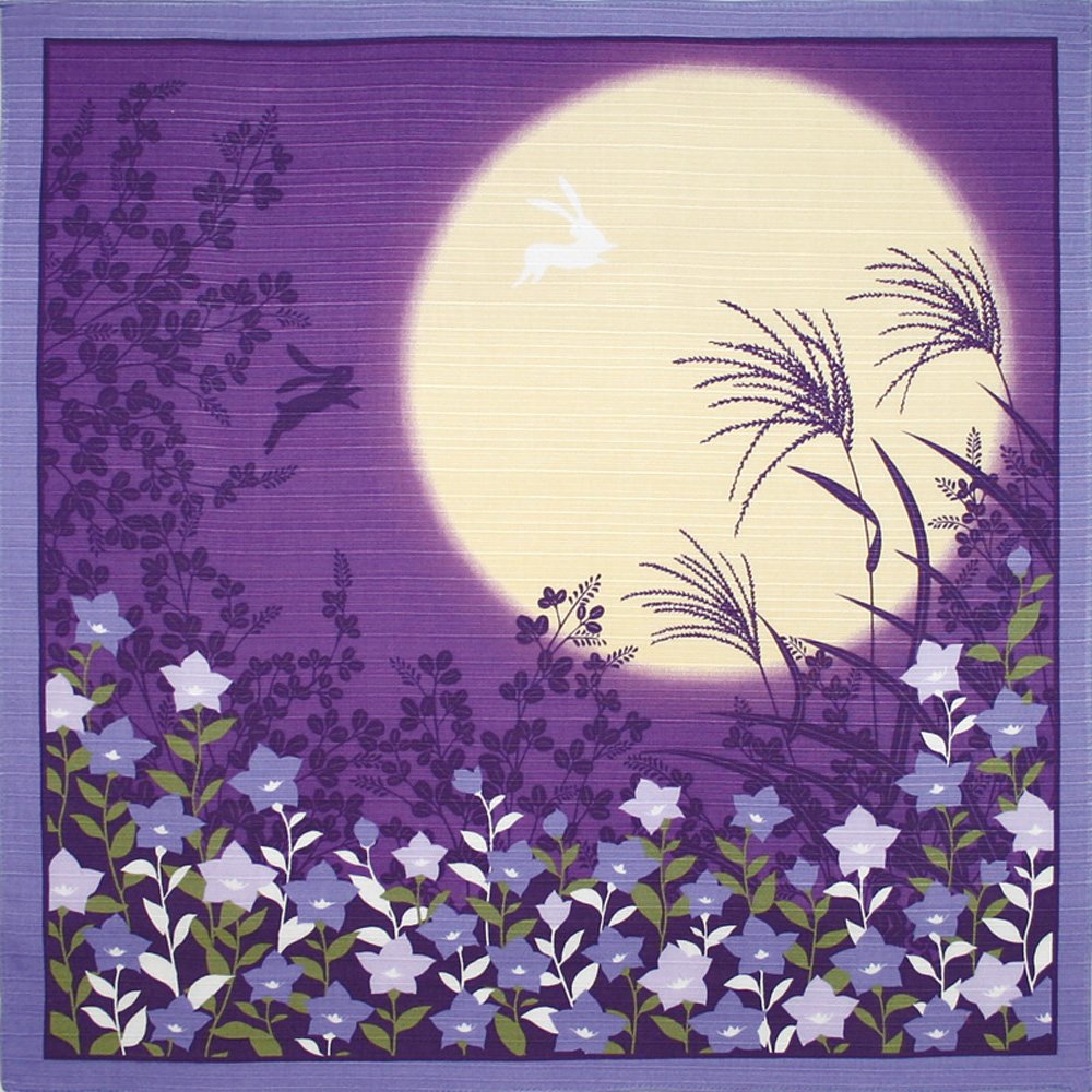 ????(Yamaco) Yamako 88081 Flower Scenery Small Furoshiki Autumn, 19.7 x 19.7 inches (50 x 50 cm)
