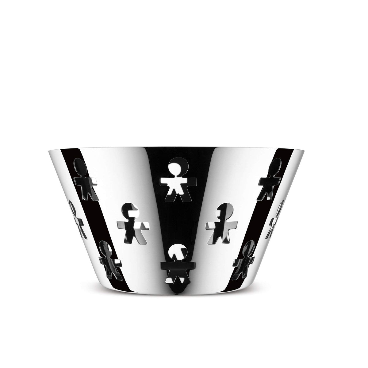 Alessi Girotondo Design Fruit Bowl, 23cm, Polished