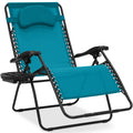 Best Choice Products Oversized Zero Gravity Chair, Folding Outdoor Patio Lounge Recliner w/Cup Holder Accessory Tray, Pillow - P