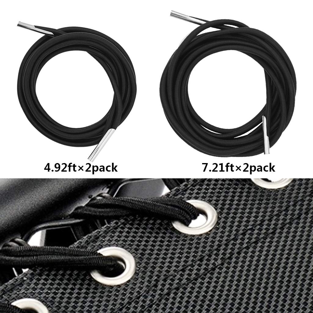 Jmkcoz 4 Pcs Universal Zero Gravity Chair Repair Cords Replacement Laces Elastic Lounge Chair Cord For Antigravity Chair, Recliners, Bungee Chair
