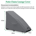 Akefit Zero Gravity Chair Cover Outdoor Folding Lawn Lounge Chair Covers Waterproof All Weather Dustproof Oxford Anti With Storage Bag Grey