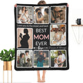 Shiyel Gifts For Mom Customized Blanket With Photo, Make A Personalized Mother'S Day Blankets With Picture Custom Memories Souve