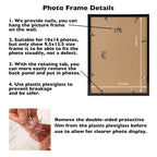 Jcjmy 10X14 Picture Frame Set Of 6 Black For 30 X 40Cm Diamond Painting Art, Wall Mounting Horizontally Or Vertically, 10 X 14 W