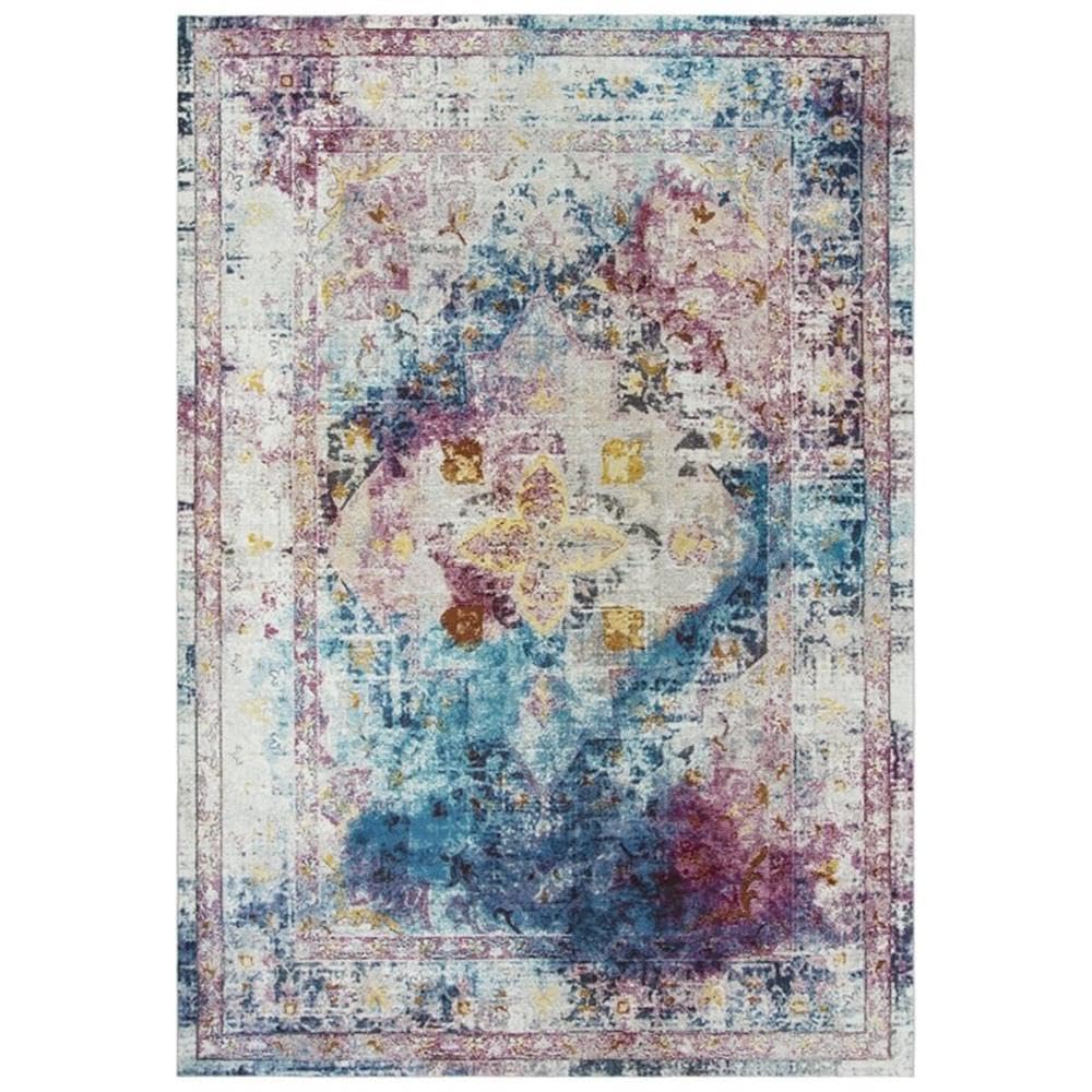 Rizzy Home Alora Decor Morocco 3'11" X 5'6" Broken Cream/Blue/Rust/Gold/Cream Area Rug