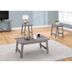 Monarch Specialties I Table SET-3PCS Set, Grey