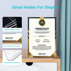 Boloyo Acrylic Book Stand Without Ledge ,6 Inch 6Pc Clear Acrylic Display Easel Transparent Display Stand Holder Tablet Holder F