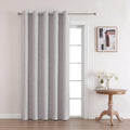 Joydeco Blackout Room Divider Curtains, Extra Wide Sliding Door Curtains Living Room Curtains, Greyish White 1 Panel 70X96 Inch