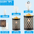 Meqiqtek Scents Light Bulbs For Warmer - 25 Watt Bulb For Full Size Wax Melt Warmers, Replacement Bulb For Wax Warmer Burner Can