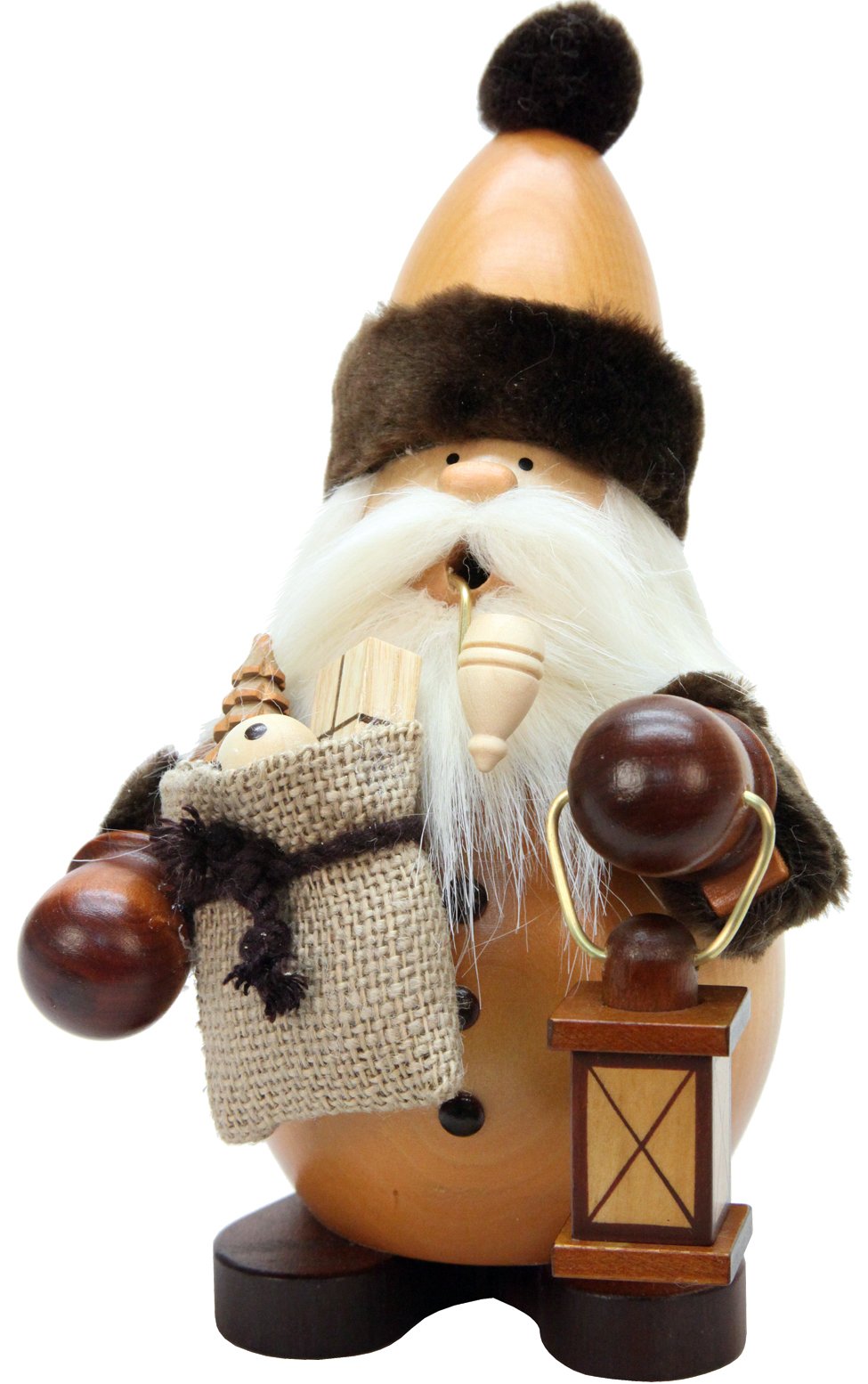 Alexander Taron Importer 35-850 Christian Ulbricht Incense Burner-Santa (Natural) -9&quot; H X 5.5&quot; W X 5&quot; D, Brown