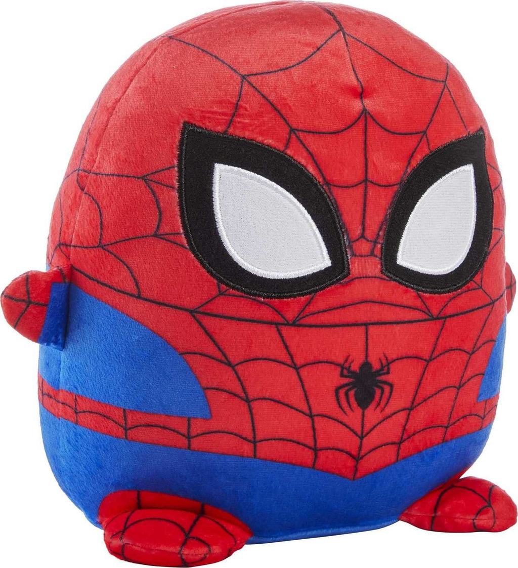 Marvel Cuutopia 10-Inch Spider-Man Plush Character, Super Hero Soft Rounded Pillow Doll, Collectible Gift For Kids & Fans Ages 3