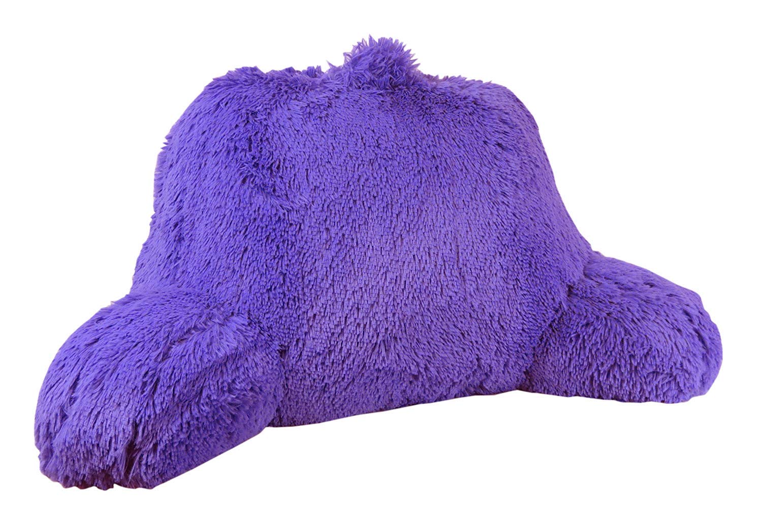 Klear Vu Shaggy Bed Rest Back Support Pillow For Adults, And Kids, Serves As Lumbar And Arm Support While On Bed, Chair, Couch,