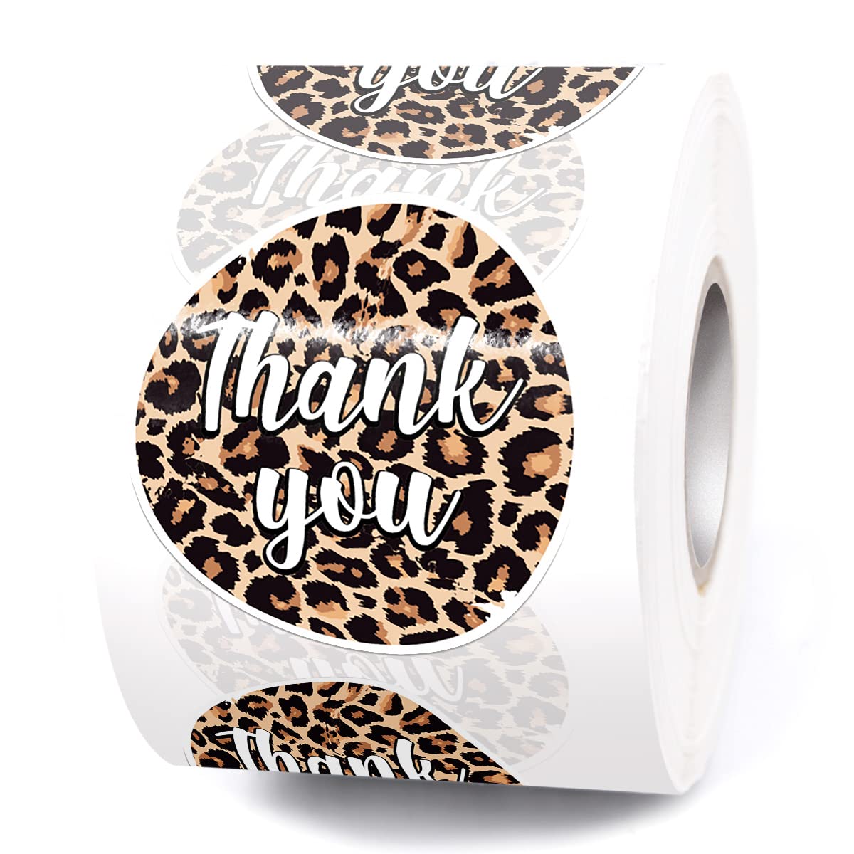 Muminglong Cute Leopard Print Thank You Small Business Stickers,Thank You Stickers,Happy Mail Stickers,Handmade Stickers,Small S