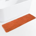 Yeaban Burnt Orange 47 x 17 Bathroom Rug - Thick Chenille Bath Mats | Absorbent and Washable Bath Rug Non-Slip, Plush and Soft R