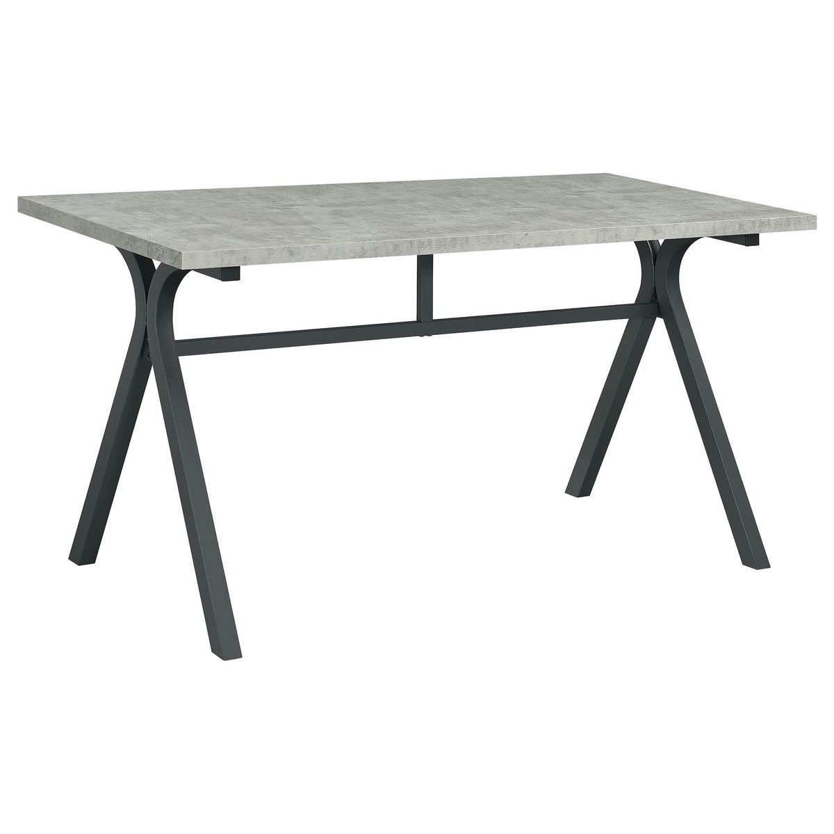 Coaster Home Furnishings Tatum Rectangular Writing Desk Cement and Gunmetal