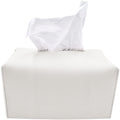 carrotez Tissue Box Cover, [Refined] Modern PU Leather Rectangular Tissue Box Holder - Decorative Holder/Organizer for Bathroom 