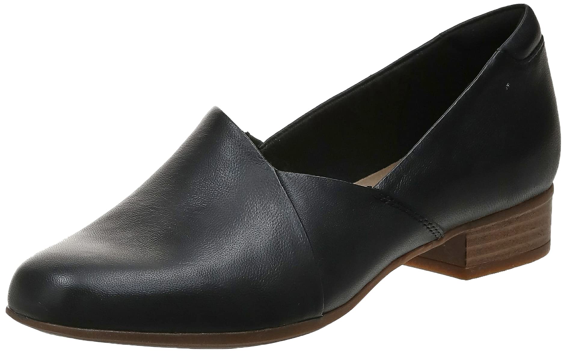 Clarks Womens Juliet Palm Loafer, Black Leather, 10 Us