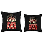3Rd Grade Ringmaster Circus Carnival Back To School Gift Throw Pillow