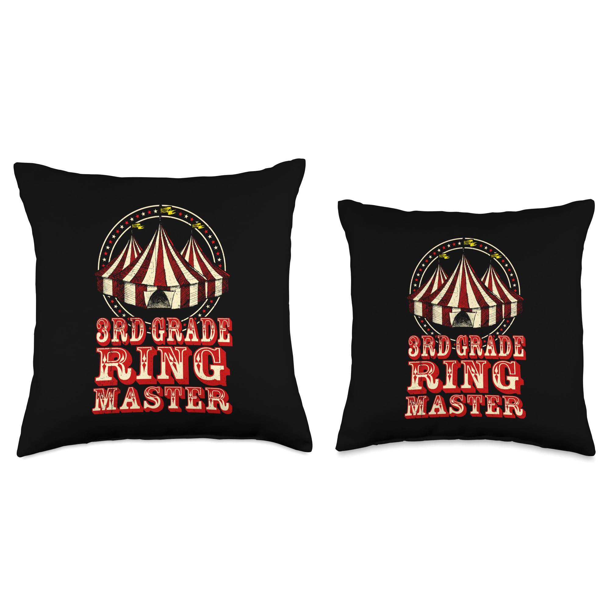 3Rd Grade Ringmaster Circus Carnival Back To School Gift Throw Pillow