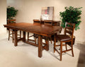 Intercon Kona 40 x 72-90" Gathering Trestle, Raisin Counter Tables