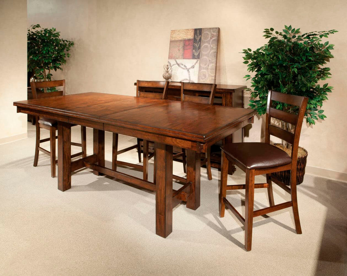 Intercon Kona 40 x 72-90&quot; Gathering Trestle, Raisin Counter Tables