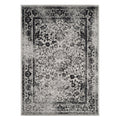 SAFAVIEH Adirondack Collection X-Large Area Rug - 26 x 22, Grey & Black, Oriental Distressed Design, Non-Shedding & Easy Care,