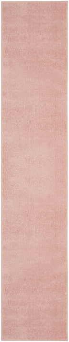 Nourison Essentials Solid Indoor/Outdoor Pink 2'2' X 20 Area Rug, Easy Cleaning, Non Shedding, Bed Room, Living Room, Dining Room, Deck, Patio, Backyard (2X20)