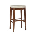 Linon Home D  cor Linon 32.5 Backless Claridge Stool Rustic, Natural Bar