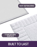 Dexi Bathroom Rugs 16''X24'', Non Slip Bath Mats For Bathroom Floor, Ultra Soft And Absorbent Bath Rug Shower Carpet, Machine Wa