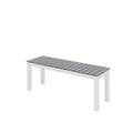 Olio Designs Series Ivy Patio Bench, Grey/White