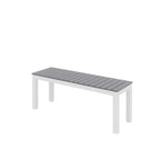 Olio Designs Series Ivy Patio Bench, Grey/White