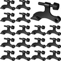 24 Pieces Hinge Pin Door Stopper Satin Brushed Door Stops Adjustable Heavy Duty Hinge Door Stopper With White Rubber Bumper Tips