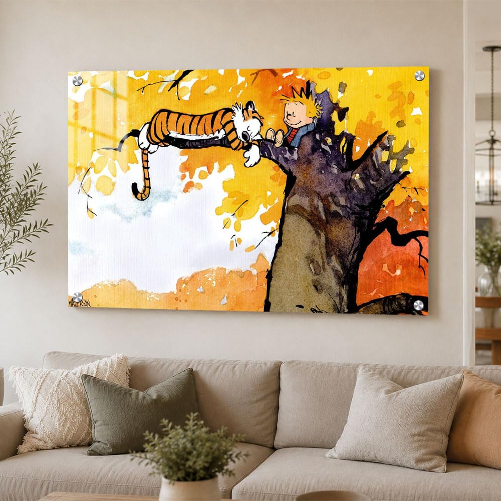 DesignSkinz Wall Art | Acrylic Glass Printed Art | Modern Decor for Living Room, Bedroom, Office, Study, Shelf (60x45inch)  Pas