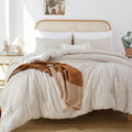 Rosgonia Oversized King Comforter Grey, 3Pcs (1 Boho Comforter & 2 Pillowcases) Lightweight Oversized King Size Comforter Sets B