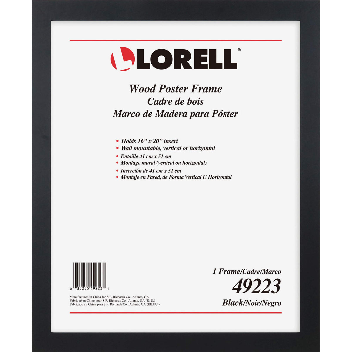 Lorell Stylish Poster Frame, 16&quot; X 20&quot; (49223)