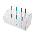 Source One Deluxe 64 Pen Commercial Clear Acrylic 2 Tier Display Fixture