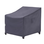 F&J Outdoors Patio Chair Covers Waterproof Uv Resistant Heavy Duty Outdoor Dining Chair Adirondack Chair Cover, Grey, 28' W X 30' D X 36' H